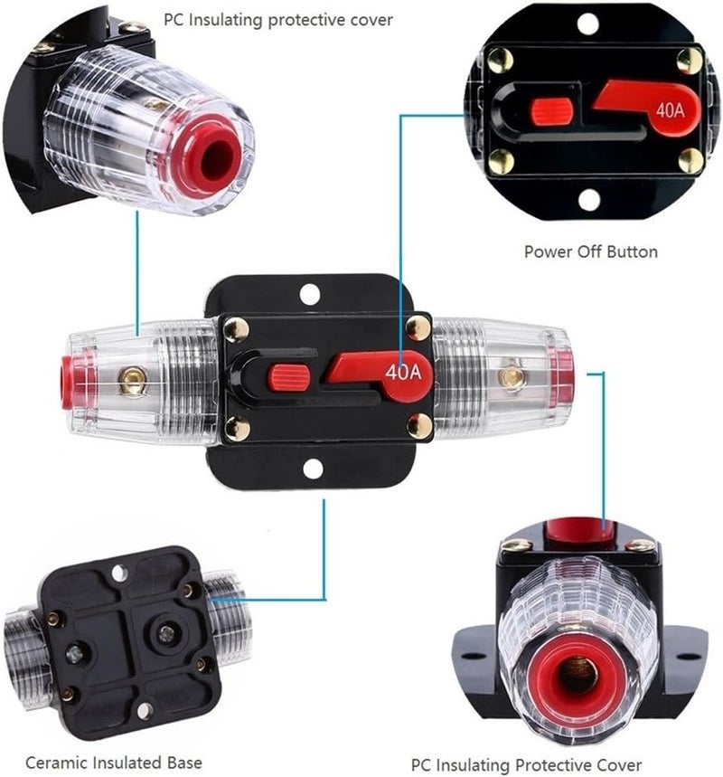 RVCAZON 150 Amp Resettable Fuse Circuit Breaker - Image 4