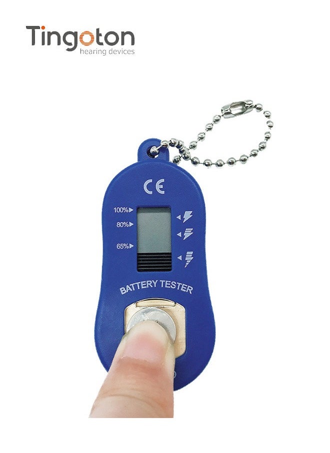 Tingoton - Hearing Aid Battery LCD Tester Button Cell Battery Checker Precision Power Display - Image 1