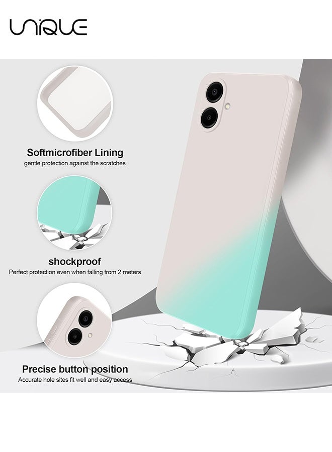 Unique Compatible with Samsung Galaxy A06 4G Case - Scratch Resistant - Full Body Silky Soft Touch Silicone Phone Case - Shockproof Cover with Microfiber Lining - Slim Thin Phone Cover for Samsung Galaxy A06 4G - White - Image 4