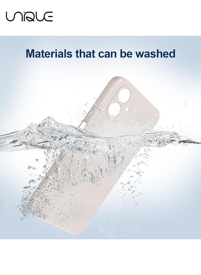 Unique Compatible with Samsung Galaxy A06 4G Case - Scratch Resistant - Full Body Silky Soft Touch Silicone Phone Case - Shockproof Cover with Microfiber Lining - Slim Thin Phone Cover for Samsung Galaxy A06 4G - White - Image 3