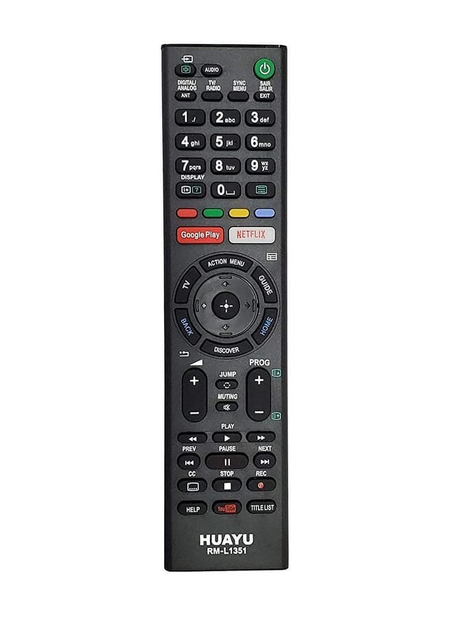 Huayu Rm-L1351 Remote Control For Sony Smart Android Tv With Googleplay Netflix And Youtube Function