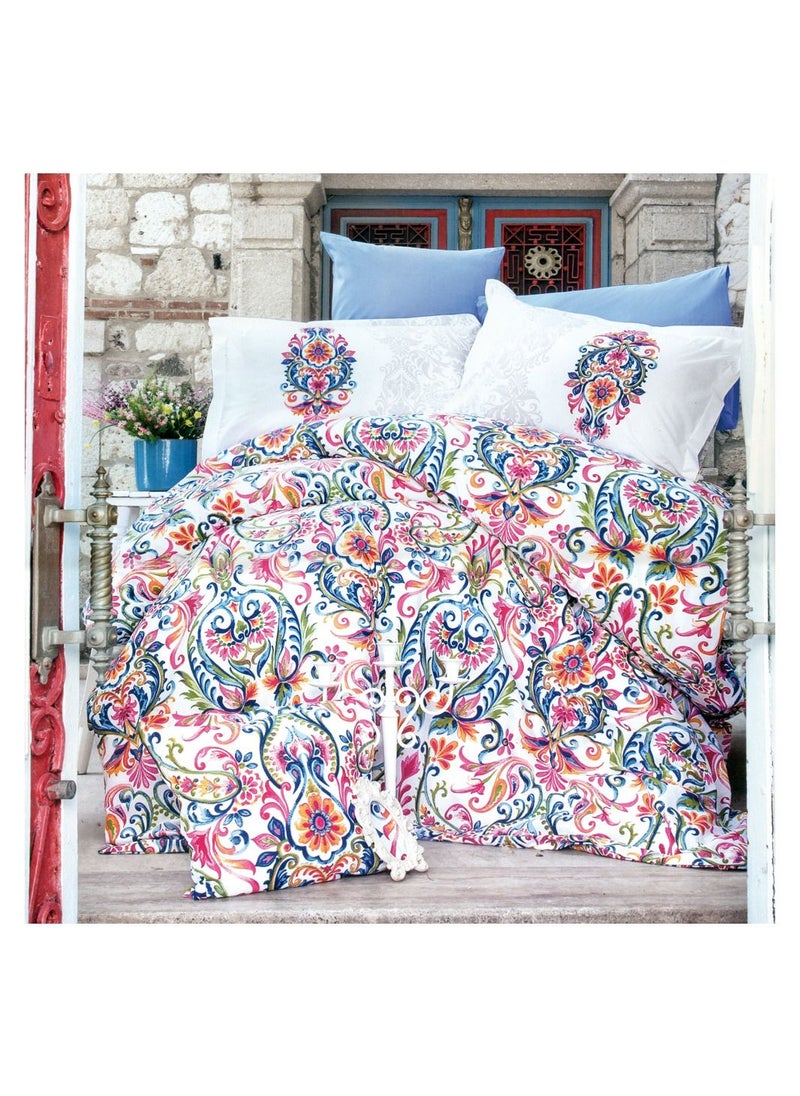 Family Bed Flat Bed sheet Set Cotton 4 pieces size 240 x 250 cm Model 145 from Family Bed  - Image 1