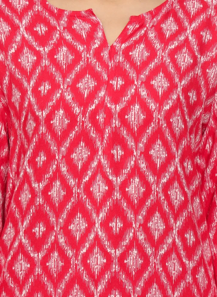 Alaya Printed Rayon Co-Ord Set for Women-AL4000