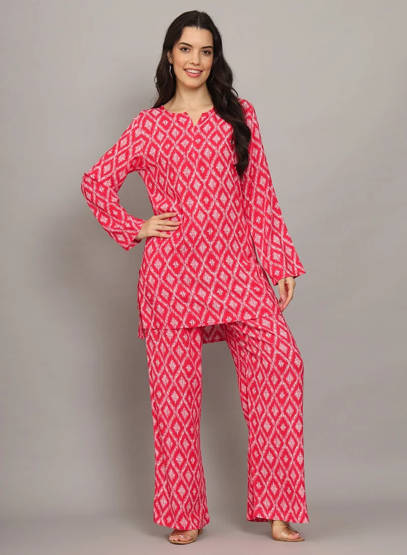 Alaya Printed Rayon Co-Ord Set for Women-AL4000