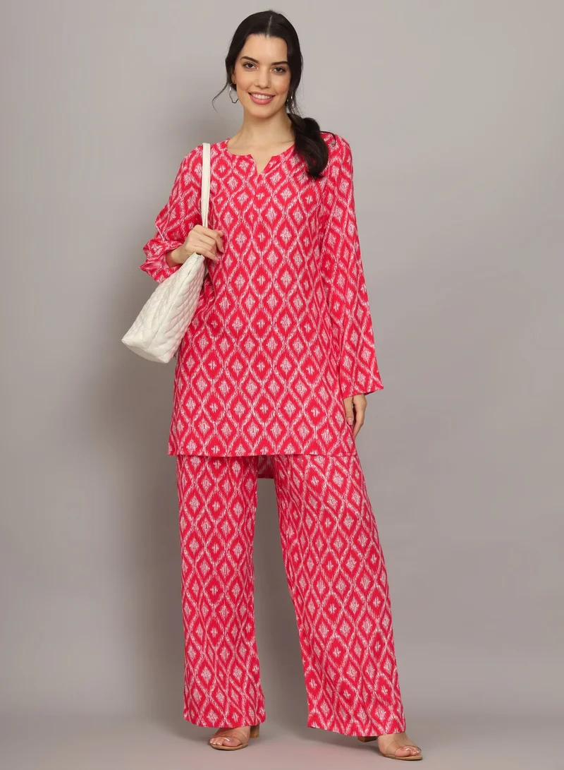 Alaya Printed Rayon Co-Ord Set for Women-AL4000