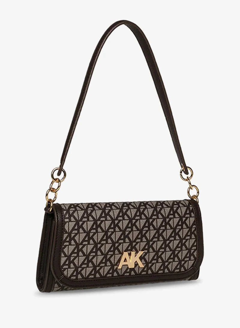 Anne Klein  Anne Klein Monogram Patterned Flap Shoulder Bag for Women | Best Price UAE