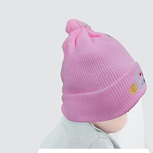 TRUE INDIAN Kids Soft Winter Woolen Caps for New Born Baby for Baby Boys & Baby Girls Beanie Hat Cap Warm Cap for Baby Kids Cap (0-3 Months,L.Pink+Beg+ORG) - Image 2