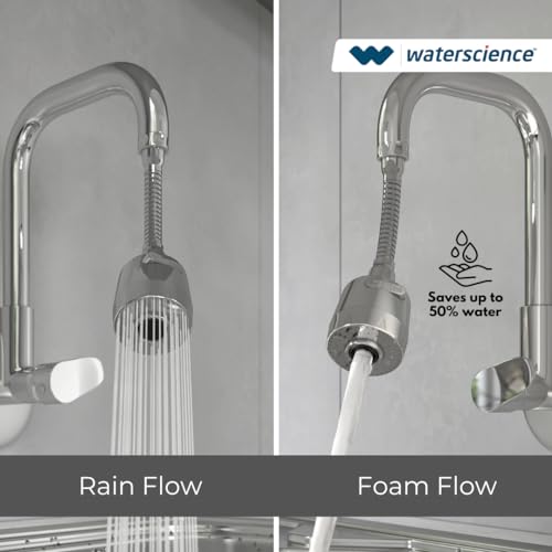 WaterScience Flexible Tap Extension for Kitchen Sink | 2 Flow Modes | Faucet Extender for Taps | Upto 50% Water Saving - Flexi Neck (Suitable for large sinks) - Image 4