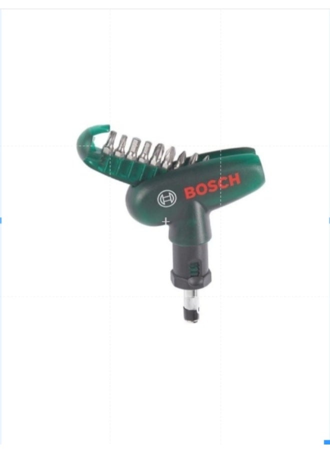 Dıy-P Ratchet Screwdriver and 9 Piece Screwdriver Bit Set