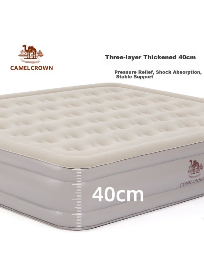 Camel Inflatable Air Mattress Automatic Air Bed Ground Mat For Home Outdoor Tent Camping Inflatable Bed Portable Bed Camping 7703 - Image 1