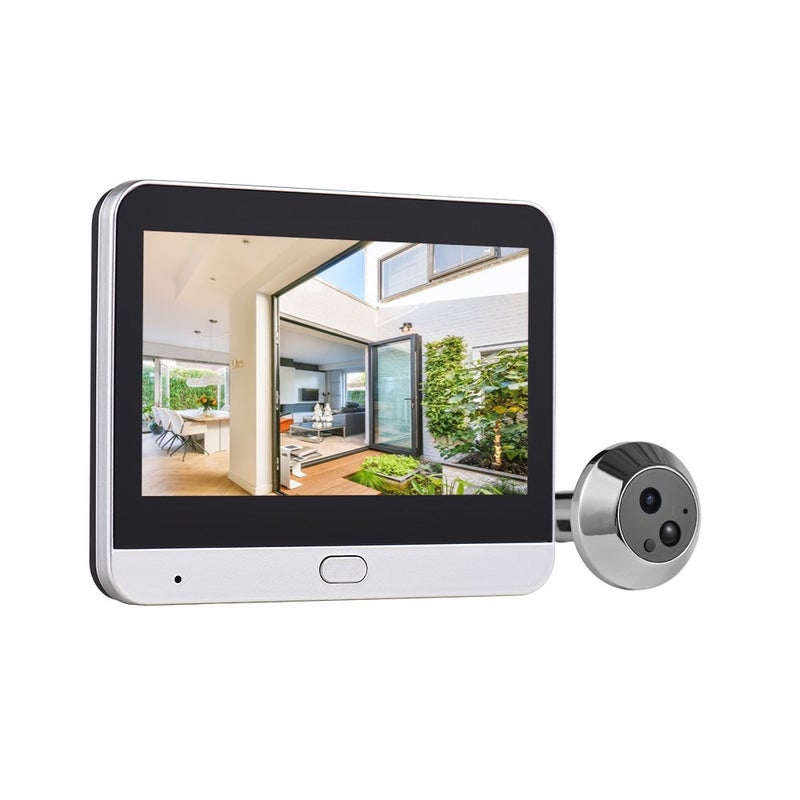جرس فيديو ذكي 2.4G WiFi بشاشة 4.3 بوصة ورؤية ليلية 1080P - Image 1