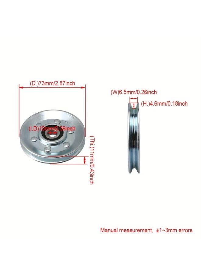حلقة محمل نقل فضية 10x73x11مم أجزاء معدات نقل دائرية - Image 4