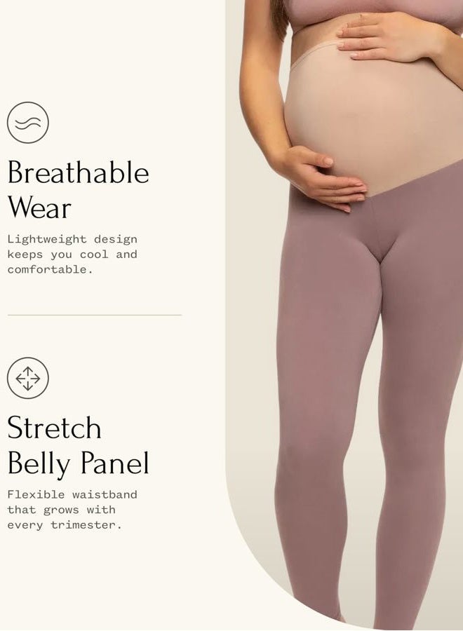 Felina Velvety Soft Maternity Legging | 2-Pack (XX-Large) Black - Image 4