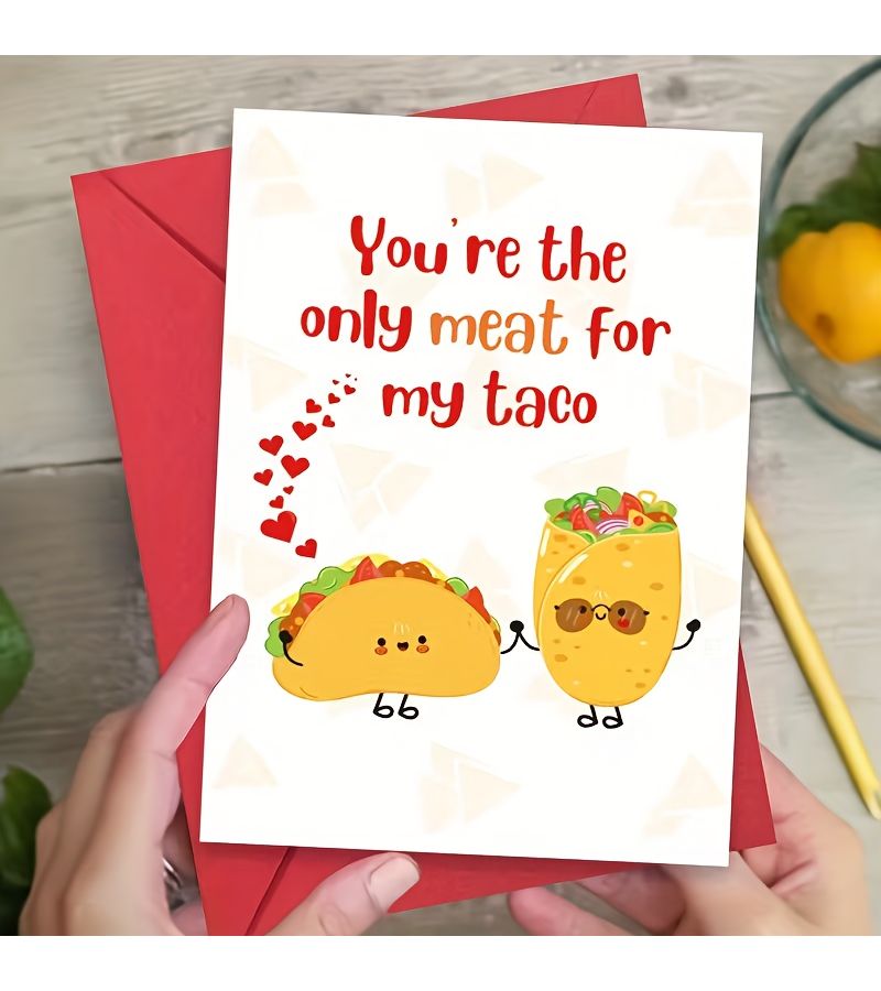 Khaki Funny Valentine's Card for Husband Wife Boyfriend Girlfriend Anniversary Birthday Gift - Image 1