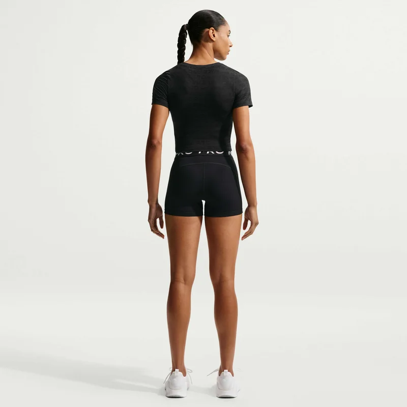 Nike Black Women's Pro Dri-FIT Crop Top for Women | Best Price UAE