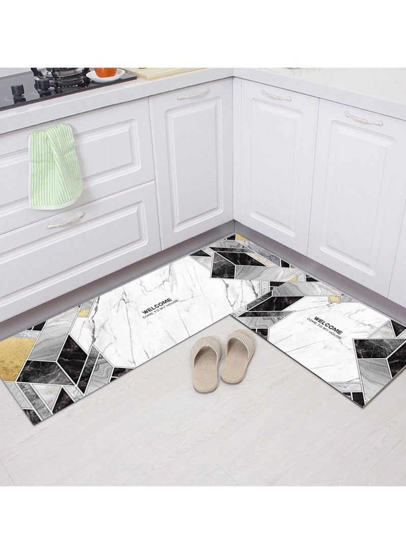2-Piece Non-slip Kitchen Mat and Rugs Set