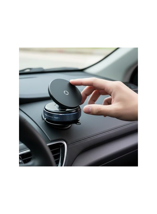 Green Tiger Magnetic Car Phone Holder with Strong Grip & Vacuum Suction Cup [360° Rotation] – Dashboard & Windshield Mount for Smartphones - Image 5