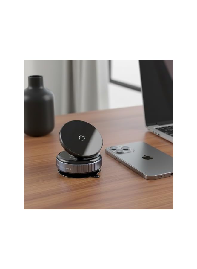 Green Tiger Magnetic Car Phone Holder with Strong Grip & Vacuum Suction Cup [360° Rotation] – Dashboard & Windshield Mount for Smartphones - Image 4