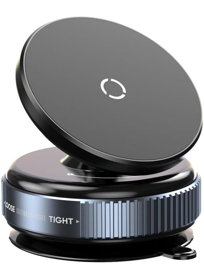 Green Tiger Magnetic Car Phone Holder with Strong Grip & Vacuum Suction Cup [360° Rotation] – Dashboard & Windshield Mount for Smartphones - Image 1