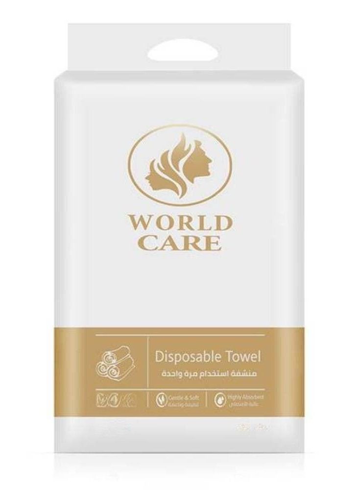 WORLD CARE One time use towel size 160X80 cm highly absorbent gentle and soft 25 pieces - Image 2