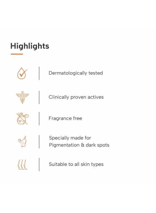 DERMATOUCH Bye Bye Pigmentation Serum | For Pigmentation, Dark Spots, Blemishes | For all skin types | For Both Men & Women | 30ml - Image 3