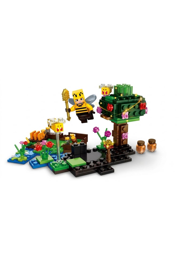 128-Piece Building Blocks, MineCraft Model Assembling Building Blocks Intelligent Toys for Children 6+ Years - Image 1