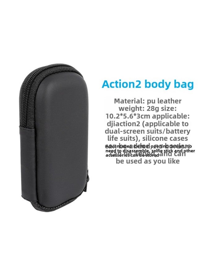 Applicable To Dji Action2 Storage Bag Dajiang Lingyan 2 Generation Sports Camera Dual Screen Endurance Suit Body Bag-Color:Action2 Body Bag - Image 1
