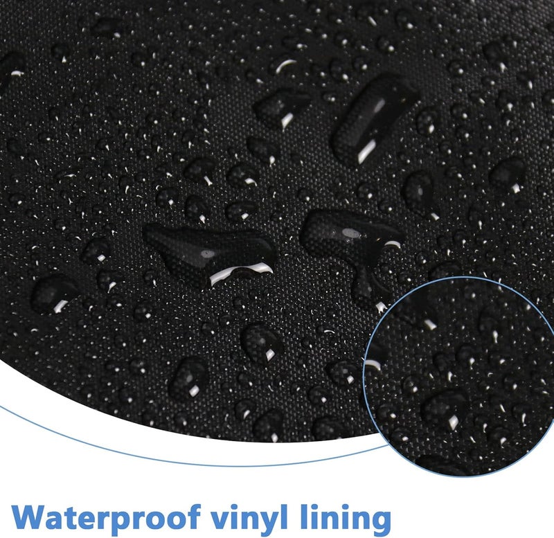 Guisong Gas Grill Cover for 30" Cuisinart CGG-999, Waterproof 360 XL Griddle Cover for Outdoor Gas Griddles, Heavy Duty Round Grill Covers for Cuisinart Gas Grills,40" x 44" x 45" - Image 3