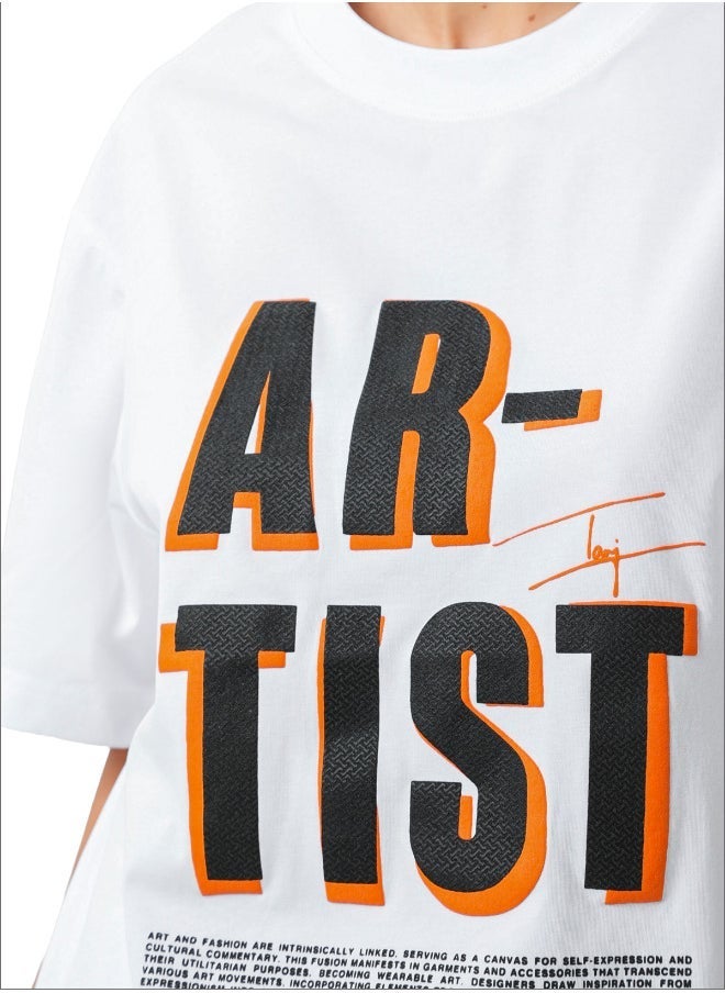 TANJIM SQUAD - ARTIST WOMENS T- SHIRT WHITE - Image 2