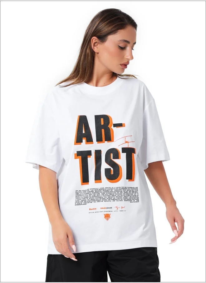 TANJIM SQUAD - ARTIST WOMENS T- SHIRT WHITE