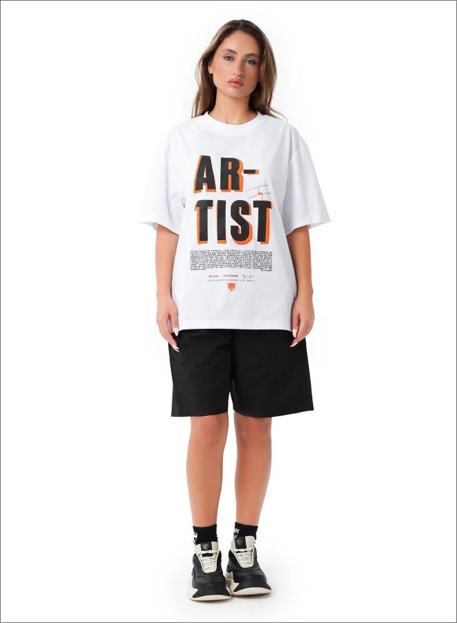Tanjim Squad  TANJIM SQUAD - ARTIST WOMENS T- SHIRT WHITE for Women | Best Price UAE