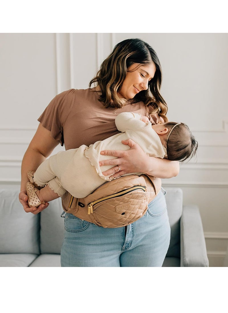 Gonice Baby Carrier -Adjustable, Machine Washable, Ergonomic Newborn + Toddler + Child Carrier, Safe Ultra-Comfortable Waist Carrier Grey  - Image 4