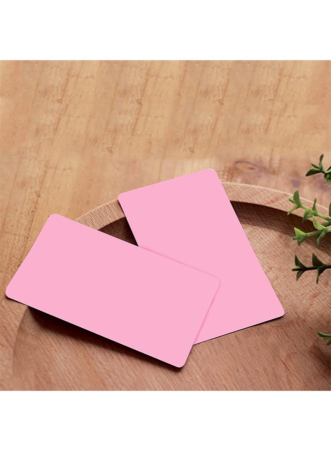 200 قطعة من بطاقات الفهرسة الصغيرة الفارغة مقاس 3.5x2 بوصة، بطاقات ملاحظات، بطاقات دراسية، بطاقات فلاش، بطاقات هدايا ورسائل كلمات، بطاقات ورقية كرافت (وردي، 200/حزمة) - Image 3