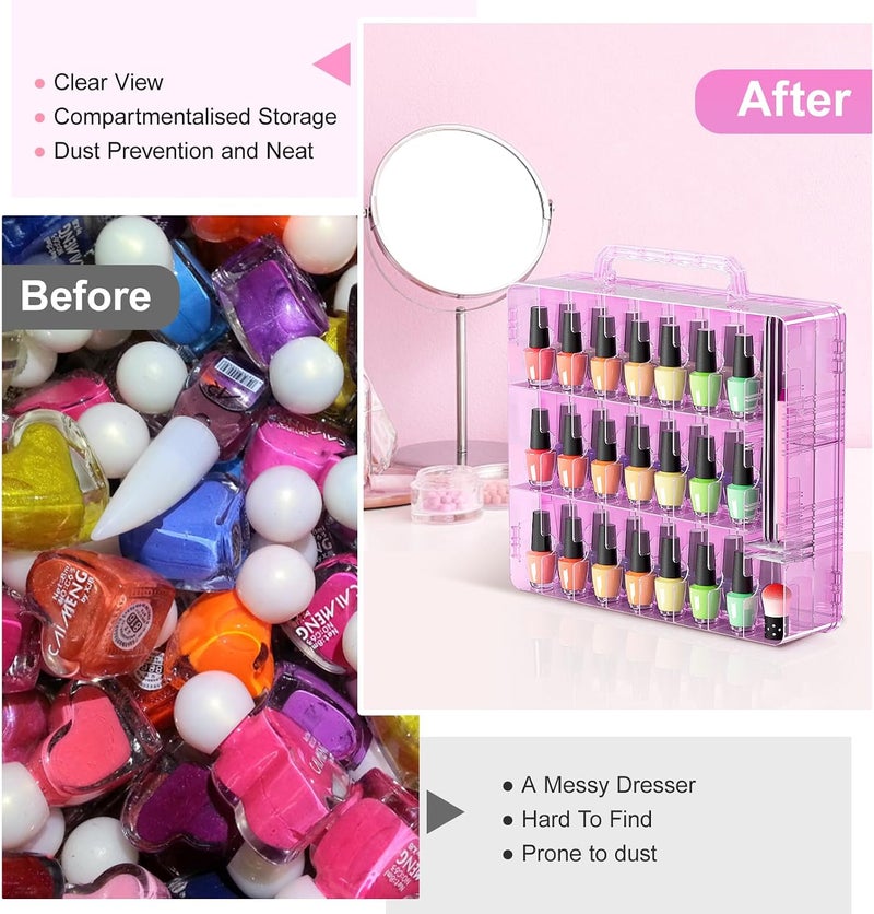 BELOVING Nail Polish Organizer Case - Image 2
