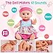 Golray 12in Girl Baby Doll Crib and High Chair Set SoundPee Interactive Baby Doll with 20pcs Accessories Diaper BagCradle2 Clothes Feeding Nursery Pretend Play Toddler Girl Toy Gift 3 4 5 6 Year - Image 4