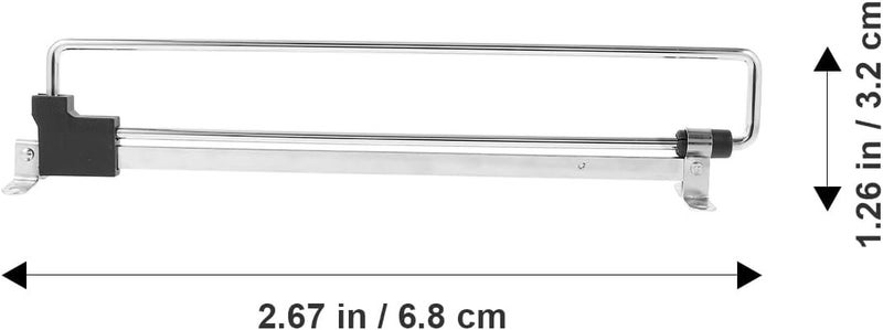 Retractable Clothes Hanger Rod for Closet, Telescopic Wardrobe Rail Bar, Adjustable Pull out Closet Hanging Rod Hardware, Household Storage Accessory - Image 1