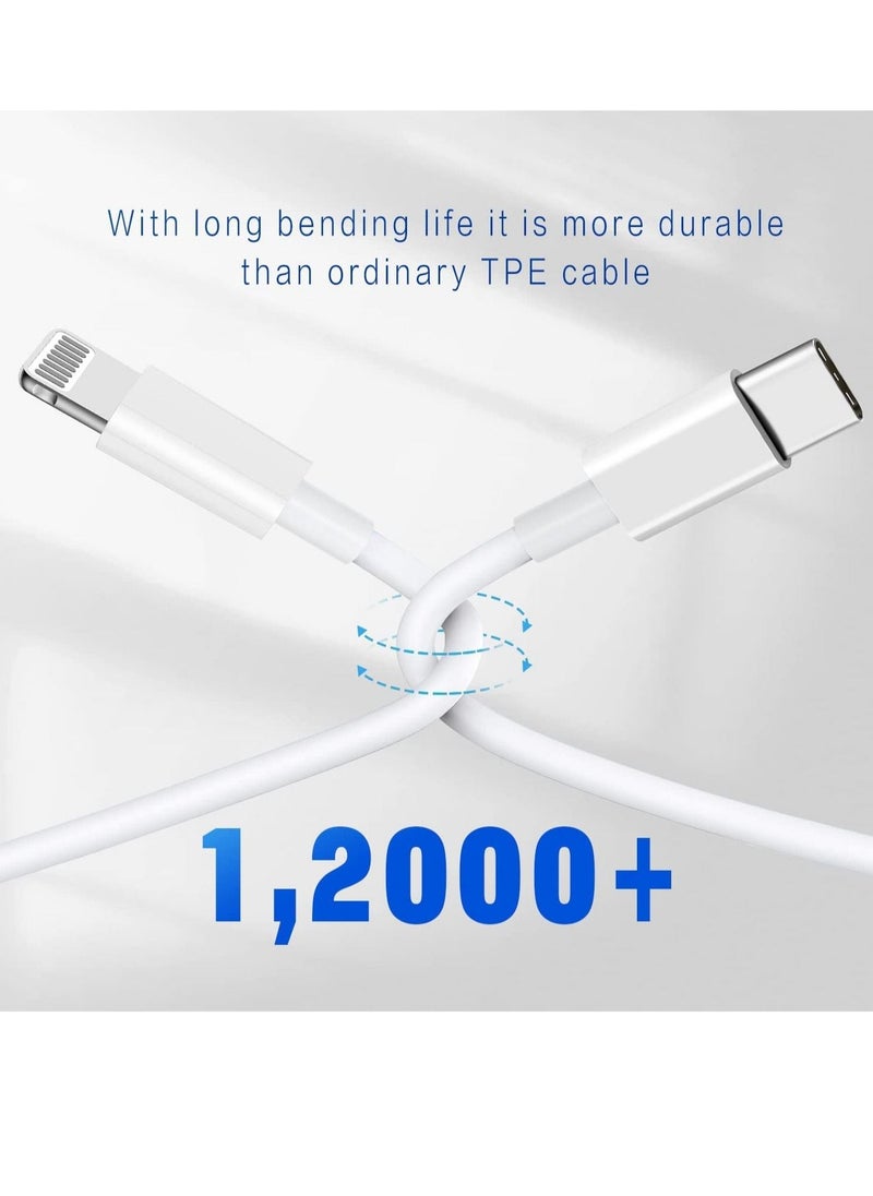 Generic - USB C to Lightning Cable 3PACK 1M Fast Charger Cable, iPhone Charger Cord Compatible with iPhone 14/13/12/11 Pro Max/XS MAX/XR/XS/X/8/7/Plus - Image 1