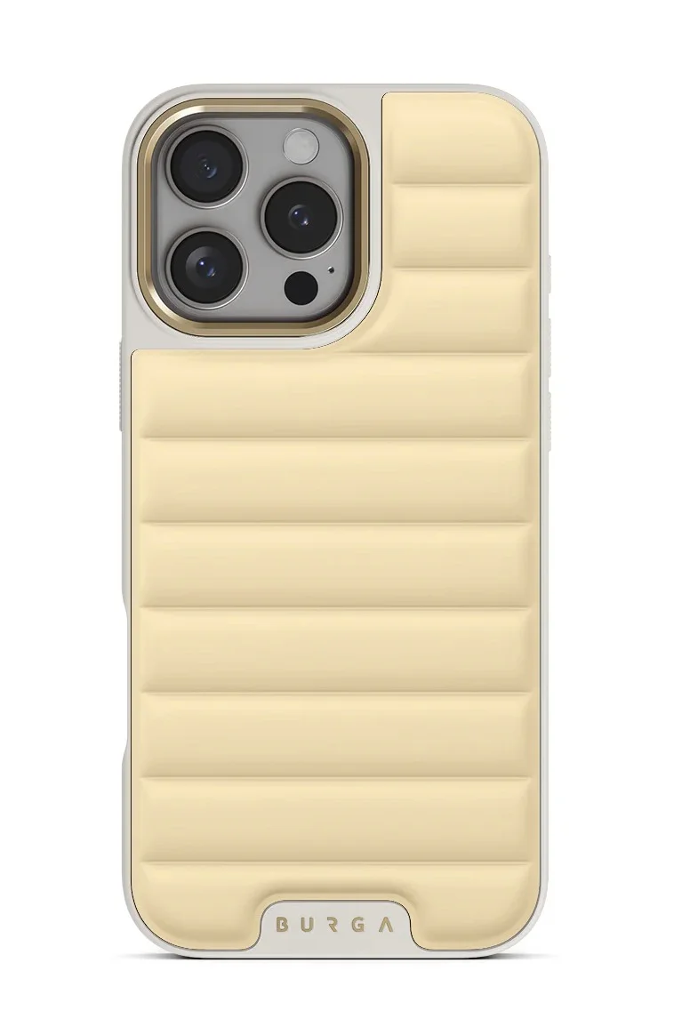 بورجا جراب لهاتف iPhone 16 Pro Max مصنوع من مادة البولي كربونات فائقة النعومة مع نسيج مرن، وامتصاص الصدمات CloudGuard، وهيكل خفيف الوزن، وحماية من السقوط من الدرجة الأولى