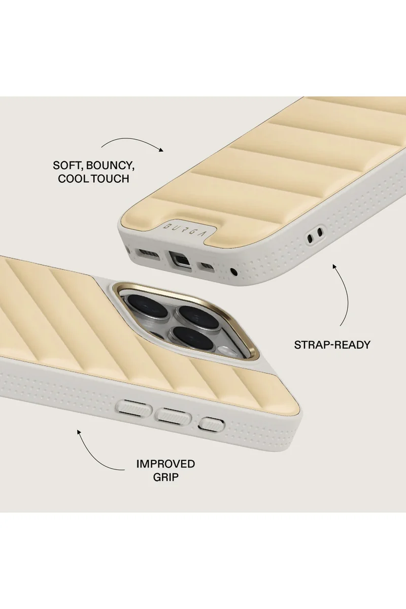 BURGA Case for iPhone 16 Pro Max Ultra-Soft PC Material with Bouncy Texture, CloudGuard Shock Absorption, Lightweight Build, and Elite-Level Drop Protection Butter