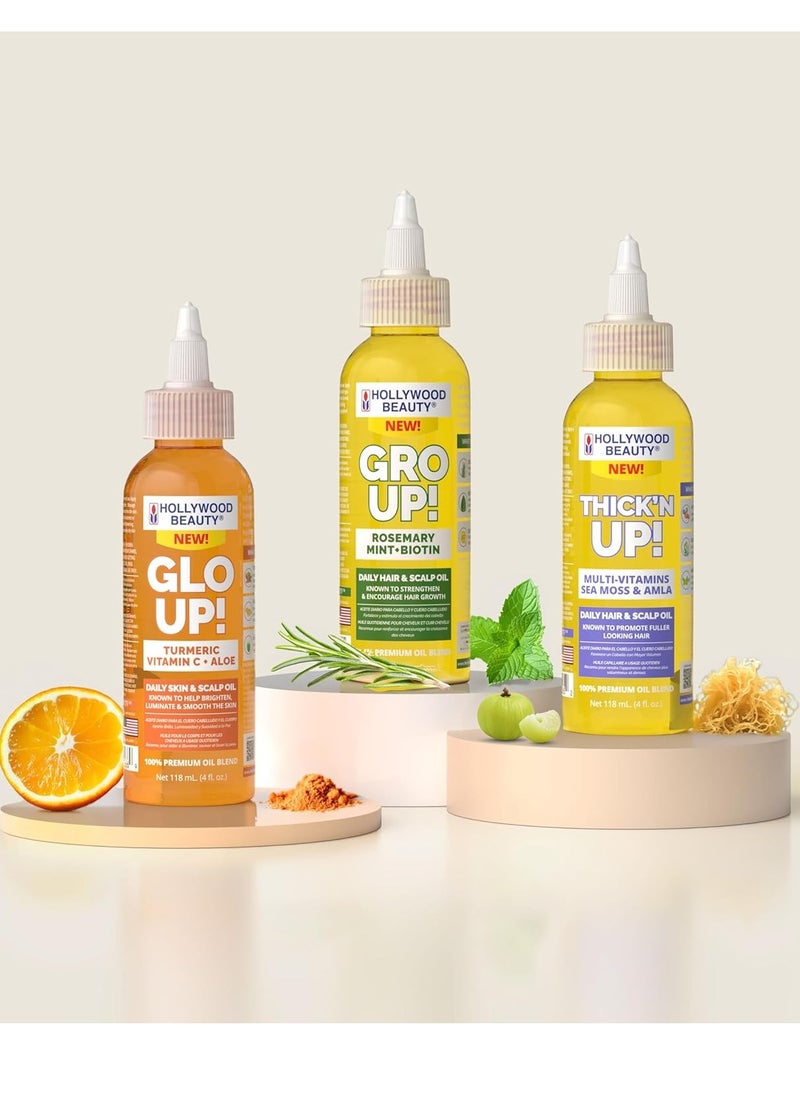 Hollywood Beauty Hollywood Beauty Level Up! Daily Hair, Scalp & Skin Oil Trio (3 Products)  - Image 2