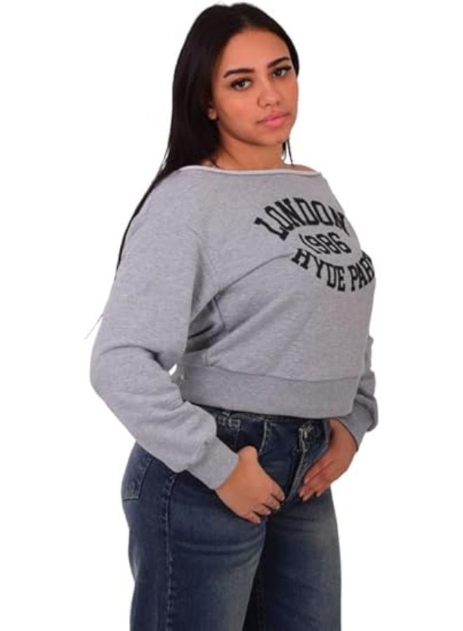 Mosca Wear Boatneck Cotton Sweatshirt for Women - Image 2