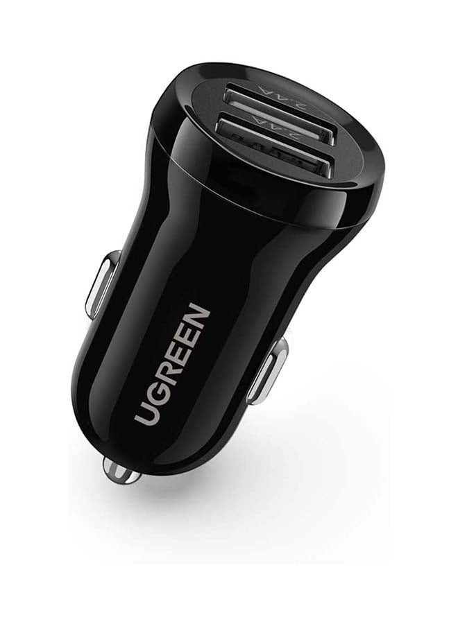 Ugreen Mini 24w Car Phone Charger Portable 4.8A Dual USB Charge Adapter - Image 1