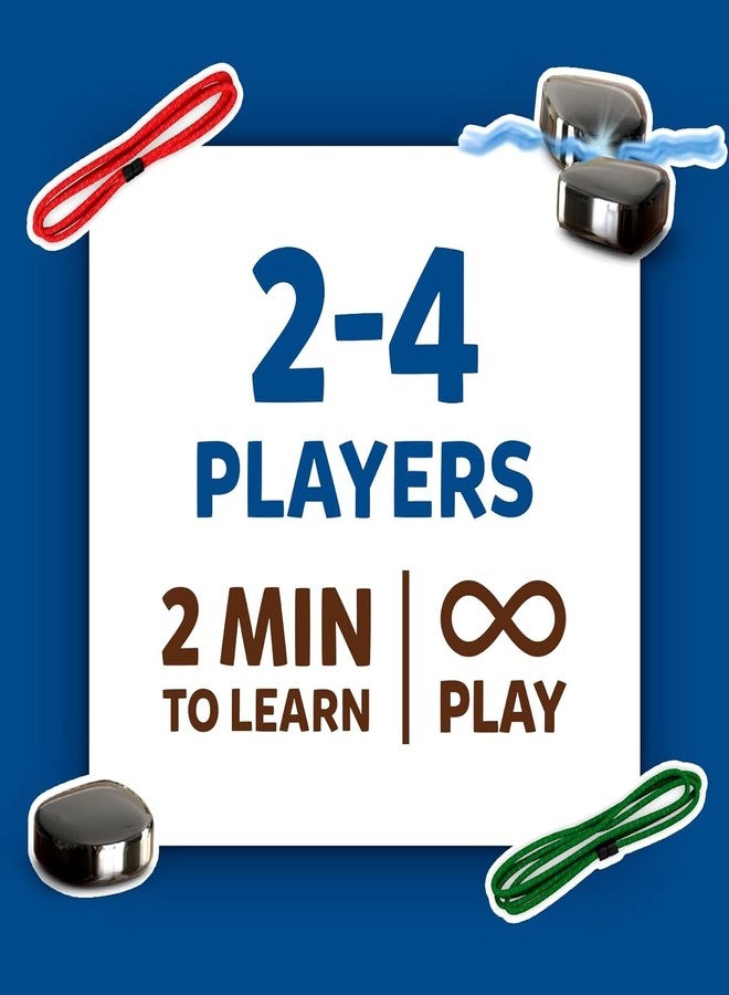 DARDRIS Magnetic Sizzle Board Game for Kids (5+) & Adults | Fun Family Game with 24 Magnets & 2 Lanyard Rope | Brain Boosting montessory Logic & Reflex Challenge | Travel Game for All Ages - Image 5