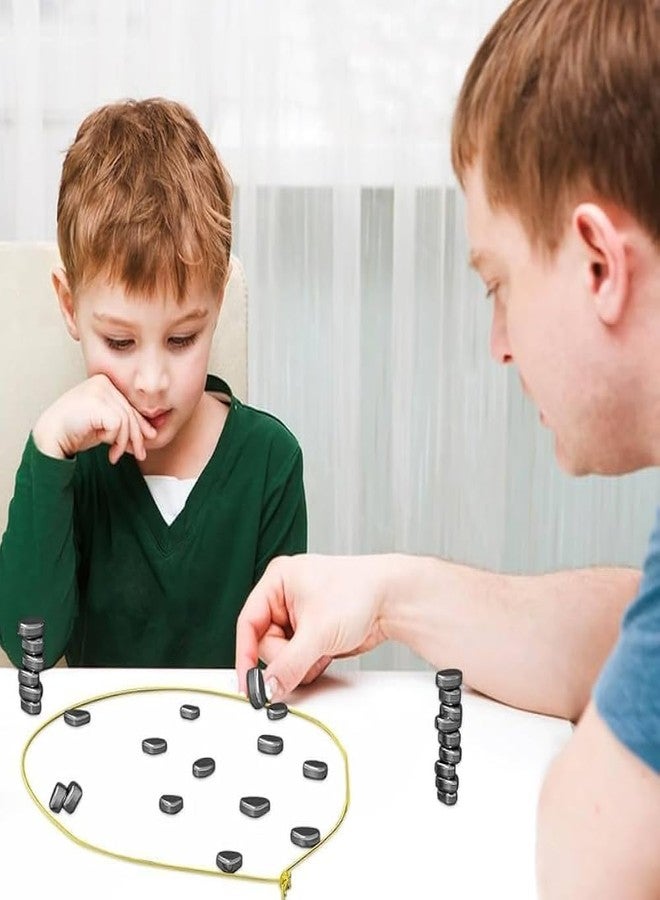 DARDRIS Magnetic Sizzle Board Game for Kids (5+) & Adults | Fun Family Game with 24 Magnets & 2 Lanyard Rope | Brain Boosting montessory Logic & Reflex Challenge | Travel Game for All Ages - Image 3