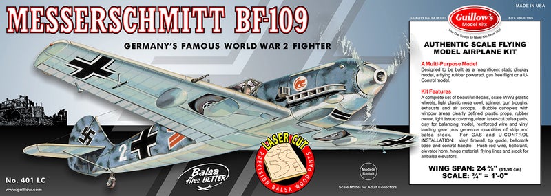 Guillows Guillow's Messerschmitt Laser Cut Model Kit - Image 1