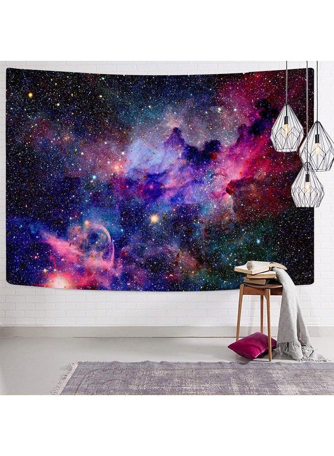 KYKU Galaxy Tapestry Wall Hanging Purple Outer Space Tapestry Cool Trippy Nebula Universe Tapestries For Bedroom Living Room Dorm Decor (W59.1 × H51.2 Purple) - Image 5