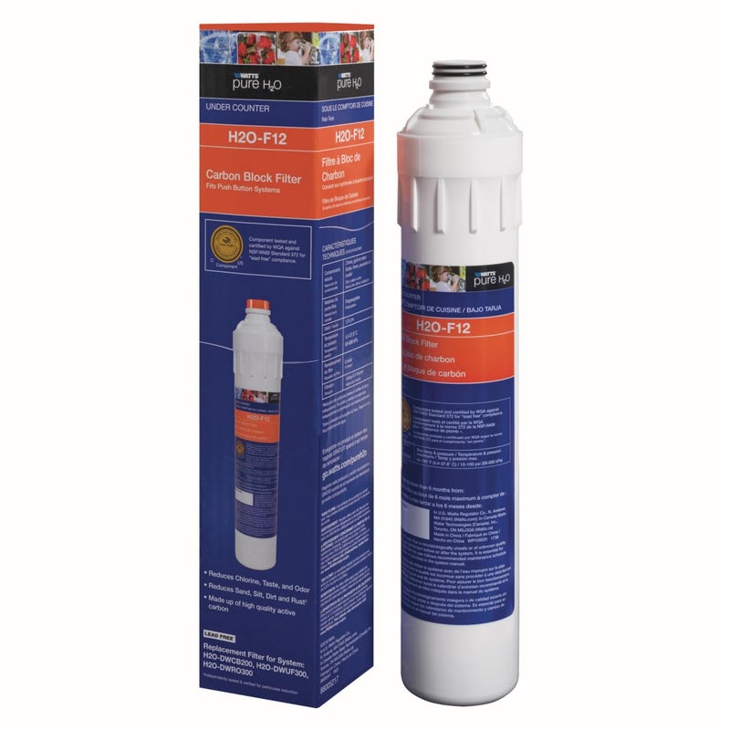 Watts Premier Watts Pure H2O Carbon Block Replacement Filter for Under Sink - Image 2