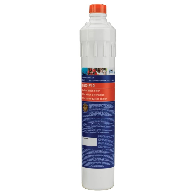 Watts Premier Watts Pure H2O Carbon Block Replacement Filter for Under Sink - Image 1
