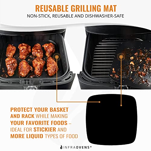 INFRAOVENS Air Fryer Perforated Parchment Paper Liners Compatible with Philips, NuWave® Brio, Chefman, Secura, Black Decker +More | Bundle Set of 100 Sheets + Baking Accessories by Infraovens (XXXL) - Image 4