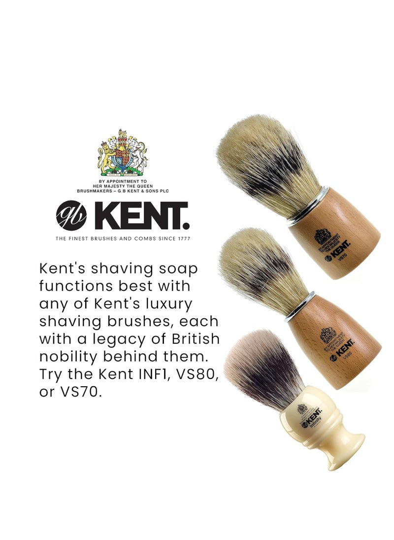 KENT - Kent SB2 Shaving Soap Puck Shaving Soap Refill for Men for Shaving Soap Bowl Use with Shaving Brush for Men, Luxury Shave Barber Soap Made with Extracts of Lavender, Pine, and Clove, Made in England - Image 1